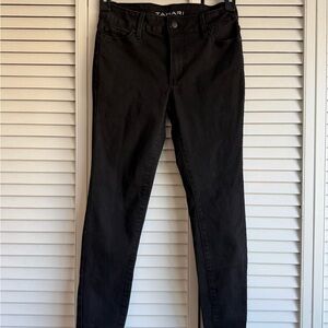 Tahari Women's Sleek Black Skinny Jeans